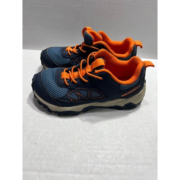 Merrell trail river A/C orange blue child sneaker boys size 12 M - Picture 6 of 8